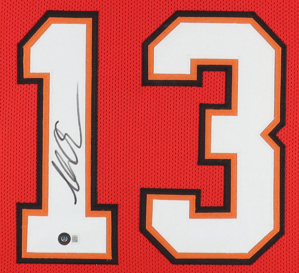 Mike Evans Signed Tampa Bay Buccaneers CUSTOM Framed Jersey Display 35x43 - Beckett