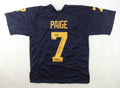 Makari Paige Signed Michigan Wolverines CUSTOM Navy #7 Jersey Inscribed "2023 NAT'L CHAMPS" - Beckett