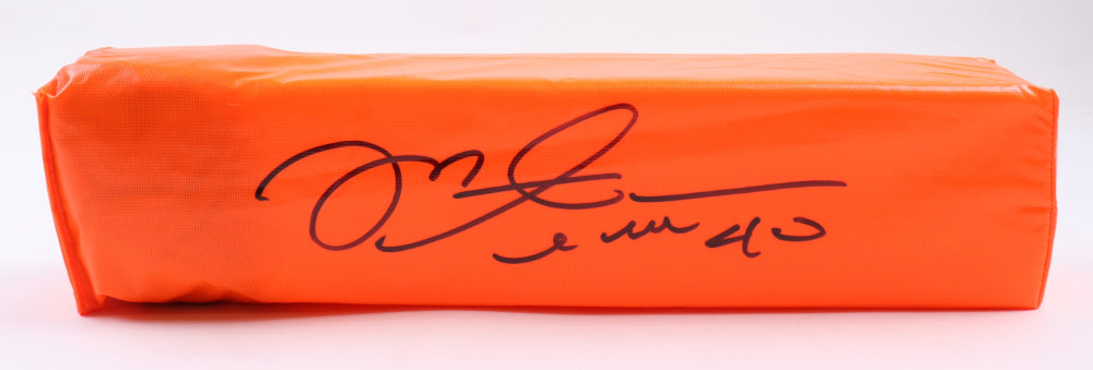 Mike Alstott Signed Football Pylon