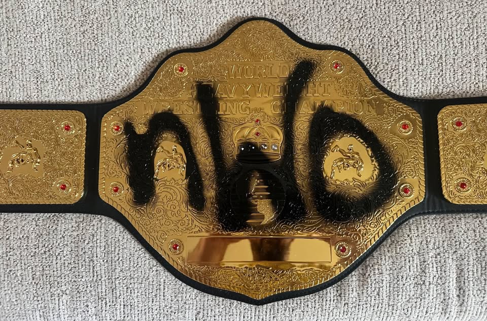 Hollywood Hulk Hogan Signed WWE Championship Replica Belt — Custom "nWo" Modification — Fanatics COA