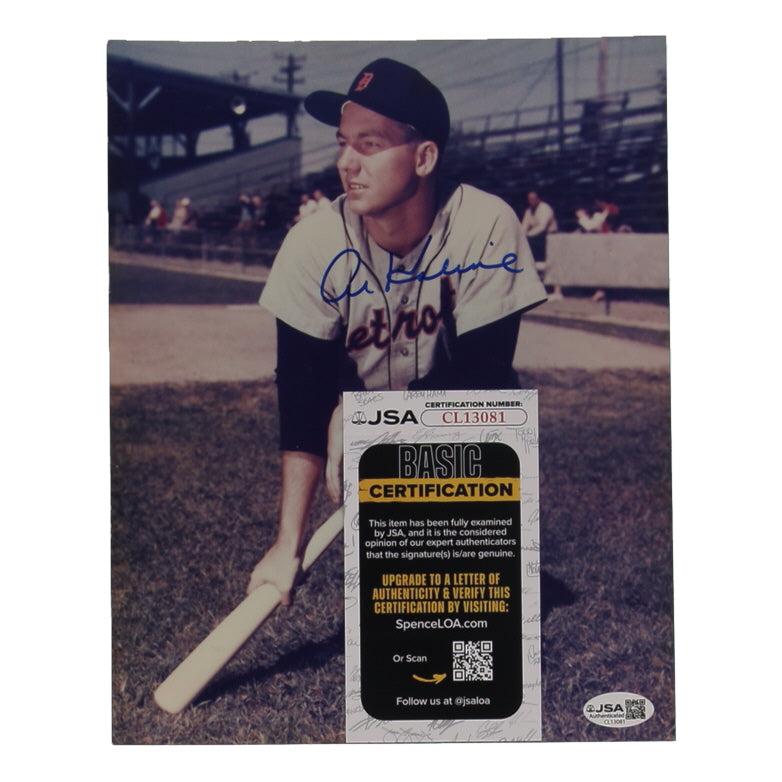 Al Kaline Signed Detroit Tigers 8x10 Photo — Hall of Fame