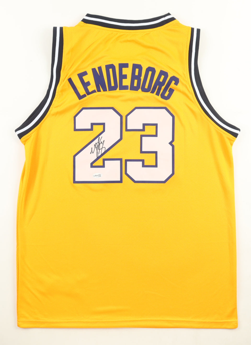Yaxel Lendeborg Signed Authentic Michigan Jordan Jersey