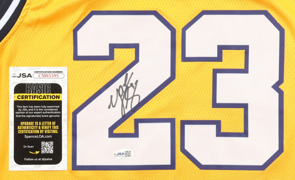 Yaxel Lendeborg Signed Authentic Michigan Jordan Jersey