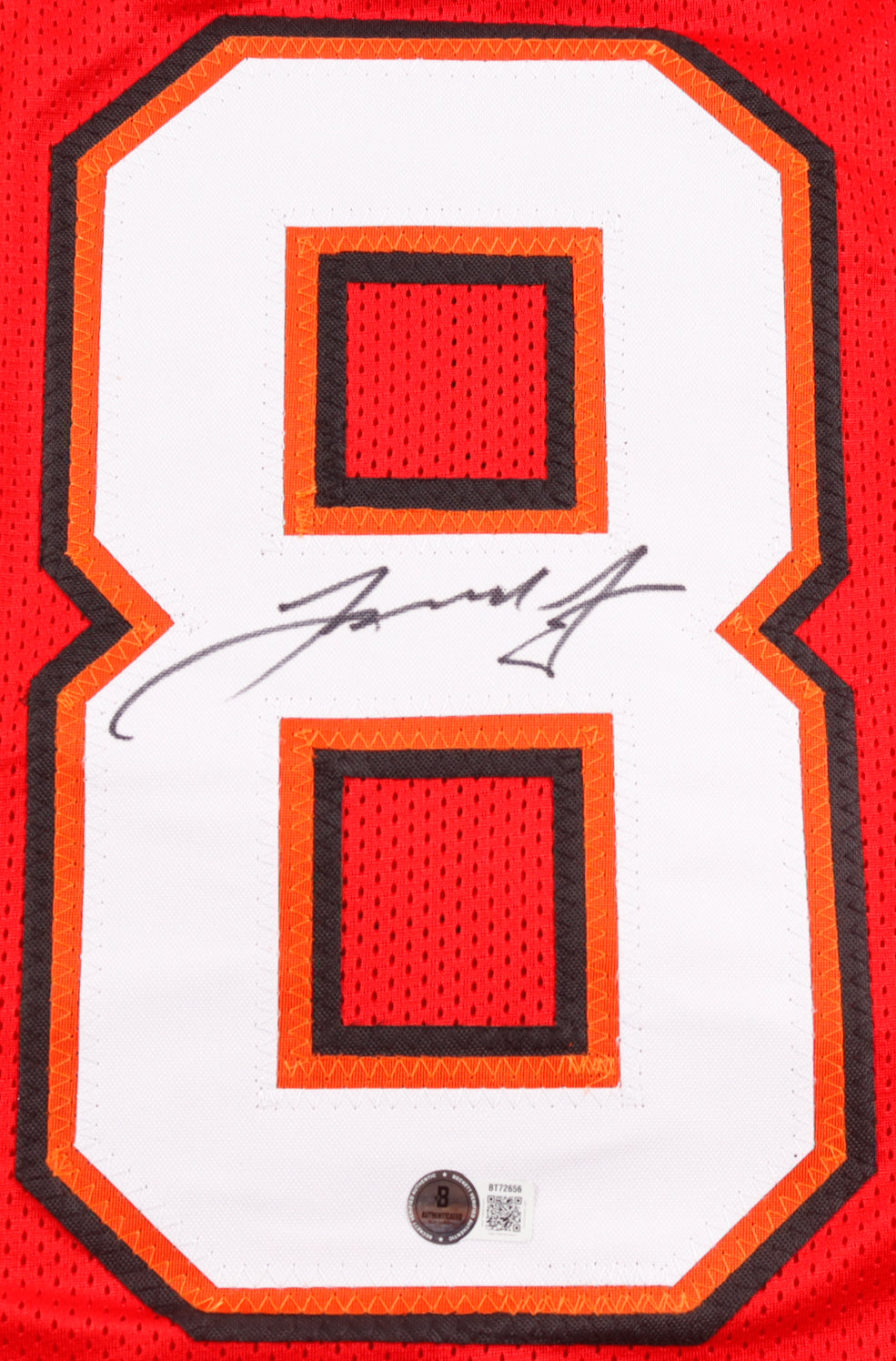 Leonard Fournette Signed Tampa Bay Buccaneers CUSTOM Red #28 Jersey - Beckett