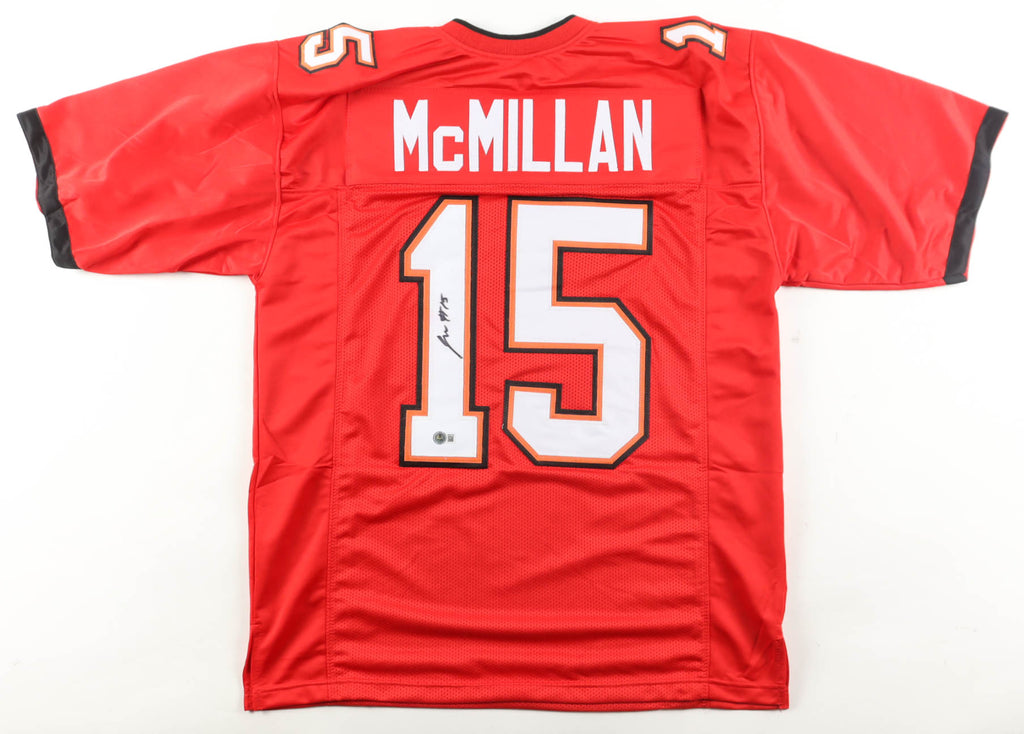 Jalen McMillan Signed Tampa Bay Buccaneers CUSTOM Red #15 Jersey - Beckett