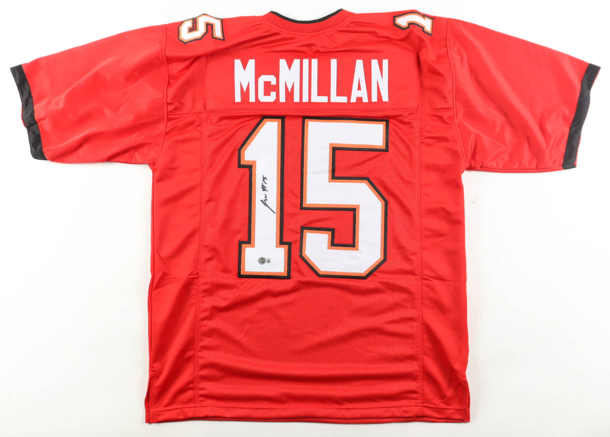 Jalen McMillan Signed Tampa Bay Buccaneers CUSTOM Red #15 Jersey - Beckett