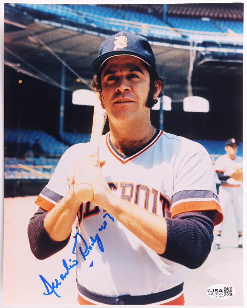 Aurelio Rodriguez Signed Detroit Tigers 8x10 Photo — "Señor Smoke" — JSA