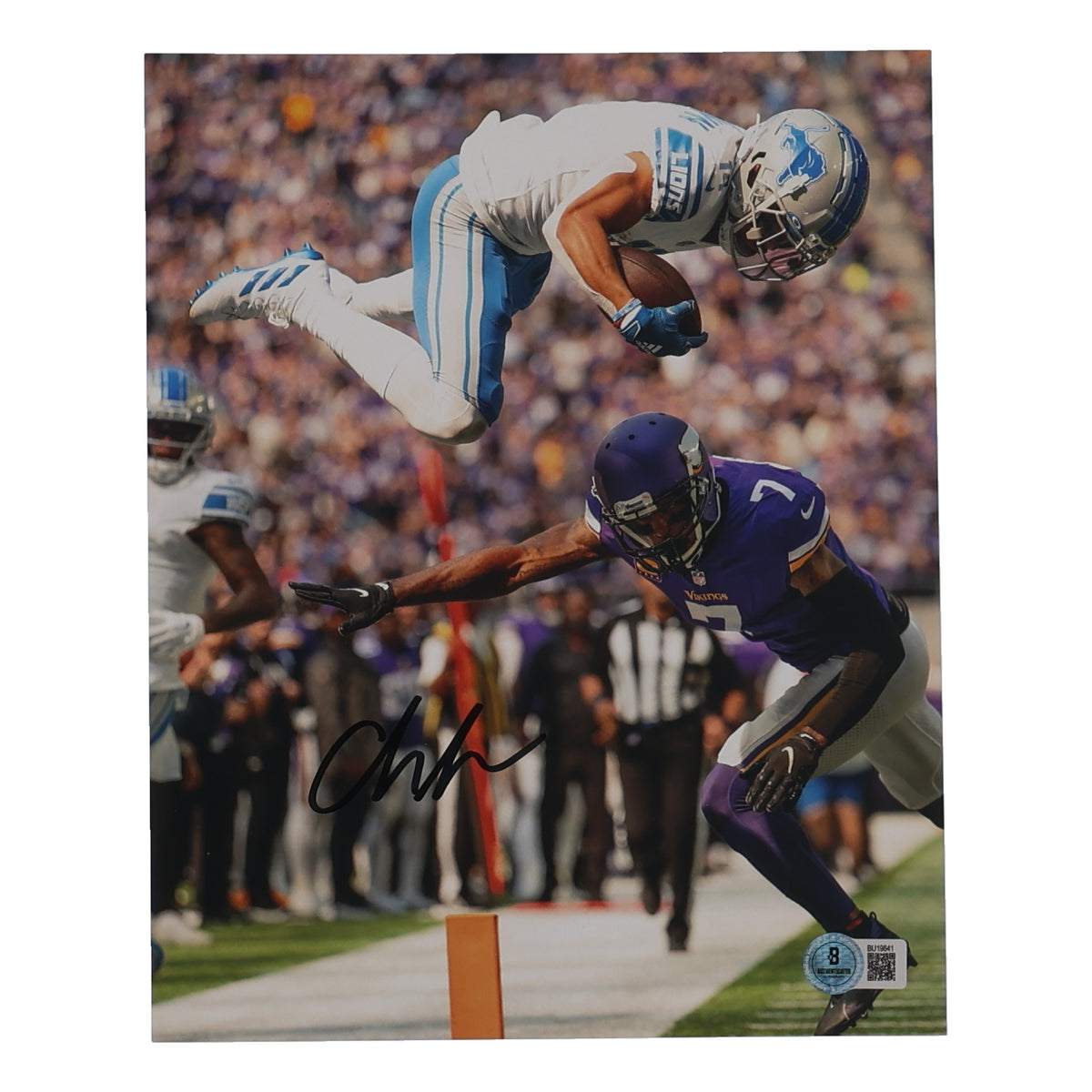 Amon-Ra St. Brown Signed Detroit Lions 8x10 Photo — Beckett