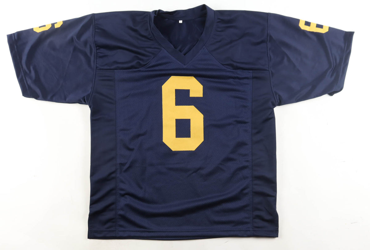 Tyrone Wheatley Autographed Michigan Wolverines Custom Jersey