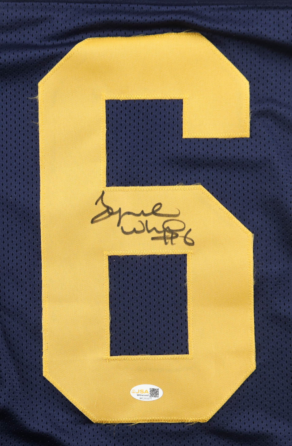 Tyrone Wheatley Autographed Michigan Wolverines Custom Jersey